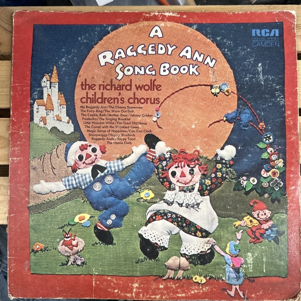 RCA Camden Raggedy Ann Song Book LP 12" Black Vinyl 1971 Vintage Kids Storybook
